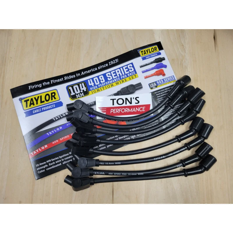 Taylor Spark Plug Wire Set 409 Pro Race 10.4mm 135 for GM LS Trucks Black 79014