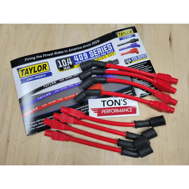 Taylor Spark Plug Wire Set 409 Pro Race 10.4mm 180 for Chevy LS Cars Black 79003