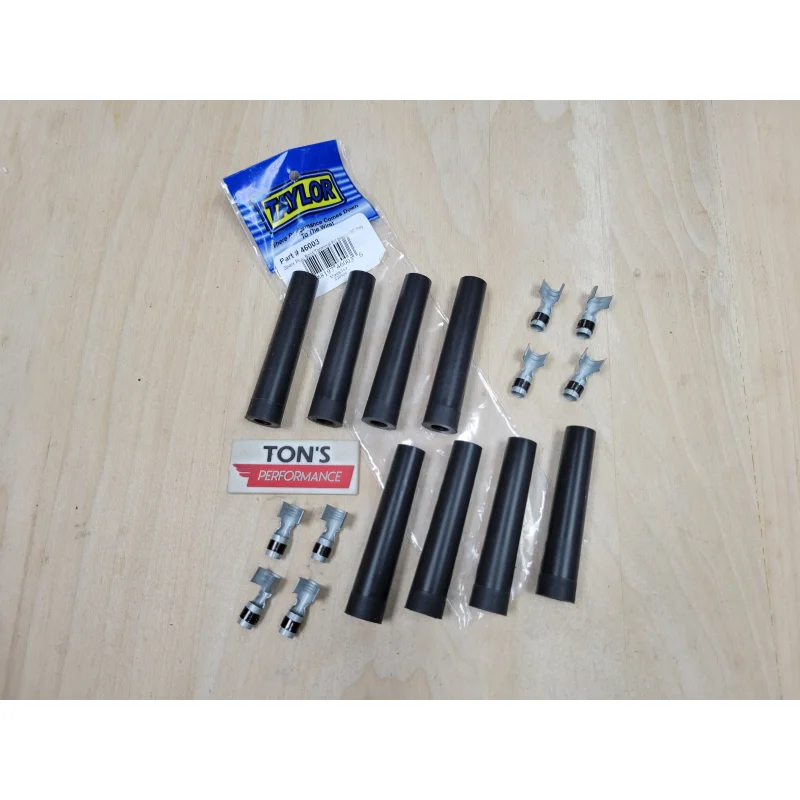 Taylor Cable 46003 Spark Plug Boot And Terminal Kit 180 degree right angle 8 pack