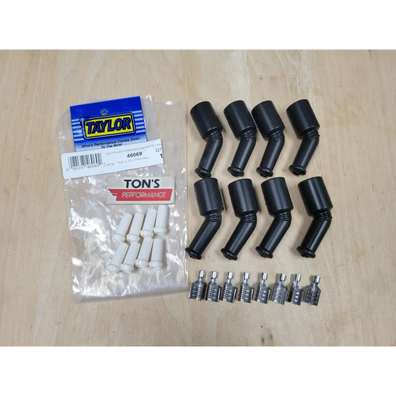 Taylor Cable 46069 LS / LT / Vortec Coil Boot & Terminal Kit 135 Degree
