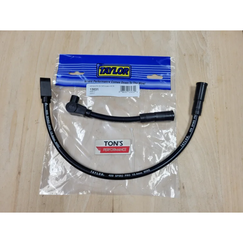 Taylor Pro 10.4mm Plug Wires Harley Big Twin 1999 – 2017 Dyna / Softail , Red / Blue / Black Black