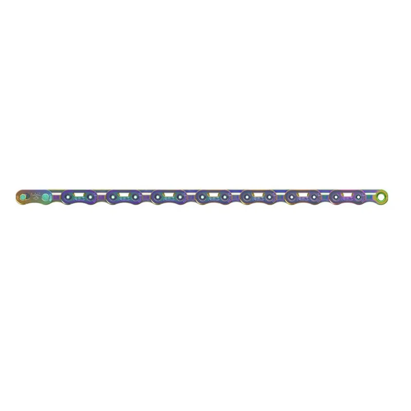Sram Red E1 flattop Chain With Free Hot Wax Treatment, Silver & Rainbow