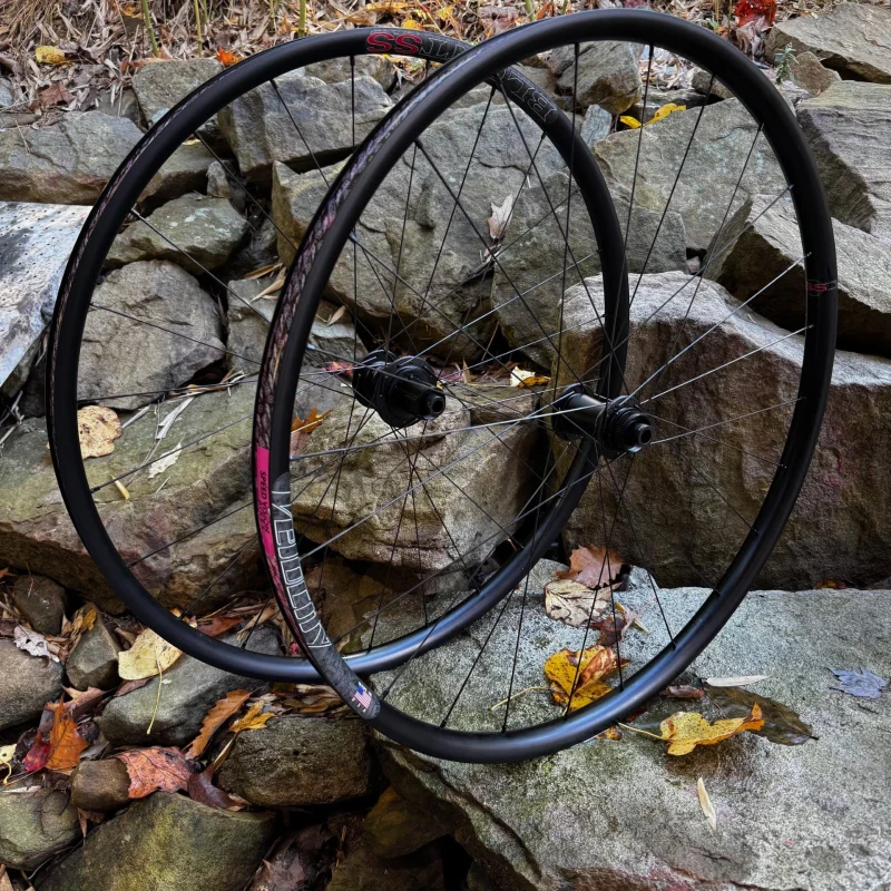 Zipp ZR1 hubs with Velocity Blunt SS gravel wheels 1460 grams