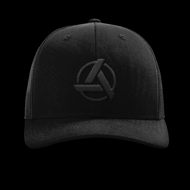SpeedKore Blackout Logo Snapback – Black