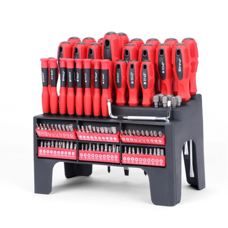 100pc Comprehensive Screwdriver & Bit Set with Ratchet Handle – Complete Toolkit for Every Task