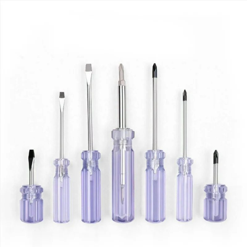 12Pc Chrome Vanadium Screwdriver Set – Double-Sided Bits & Stubby Repair Tools
