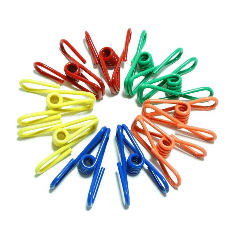 10Pc Steel Spring Clamps Set – Multipurpose Clips for Laundry, Notes, and Sealing Bags