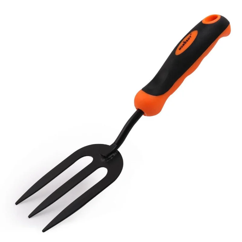 12.6″ Carbon Steel Hand Shovel for Gardening – Non-Slip Rubber Handle for Seeding and Digging