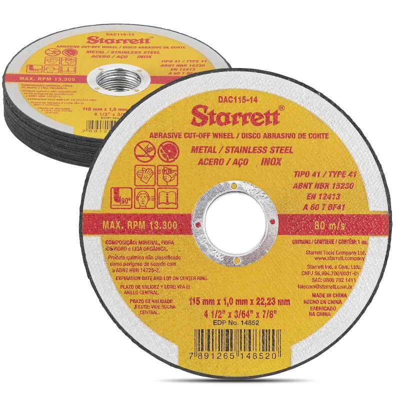 12Pc 4.5inch 115mm Thin Cut Off Wheel Set for Angle Grinder – Steel & Metal Cutting Discs