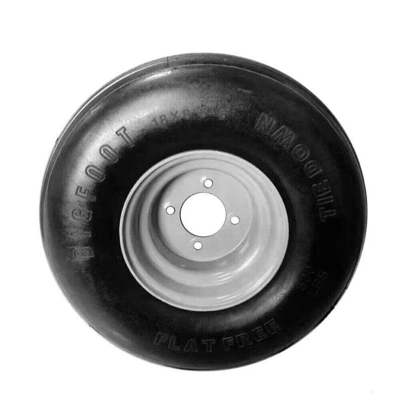 18-Inch Tubeless ATV Quad Buggy Wheel with Knobby Tyre – 500KG Capacity, 8.5-8 Size, Heavy-Duty Rim