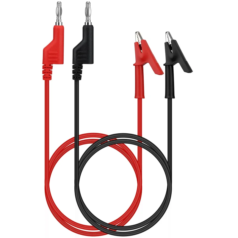 SWANLAKE 1000V Multimeter Banana Plug Crocodile Alligator Clip Test Probe Clip Test Probe
