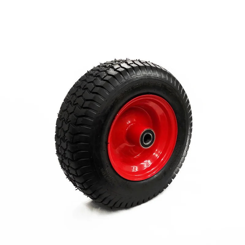 16″ 6.5-8 Solid Wheelbarrow Wheel – Non-Pneumatic Tire 25mm Bore, 450lbs Capacity