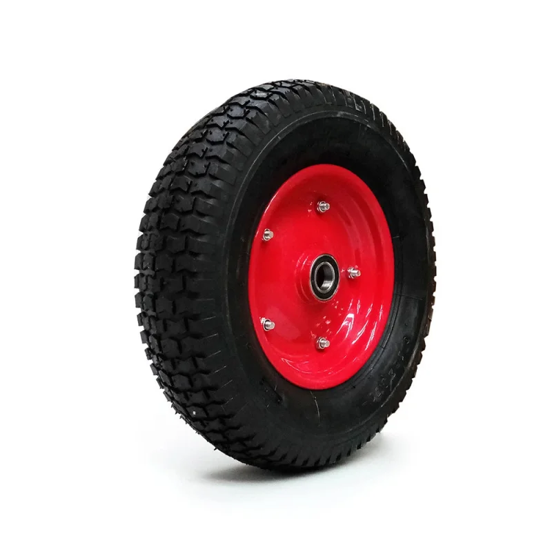 16″ 4.5-8 Pneumatic Wheelbarrow Wheel 25mm Bore Trolley Cart Tyre