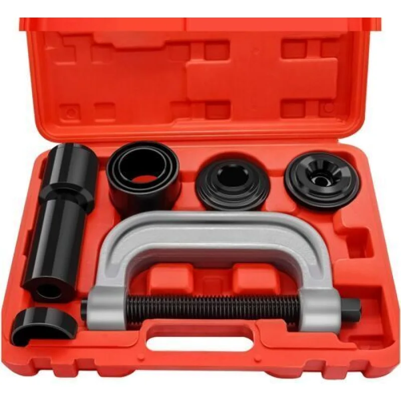 10Pc Ball Joint Remove Press Service Kit | Anchor Pin Press C Adaptor | 4×4 Auto Repair Tool Set with Case
