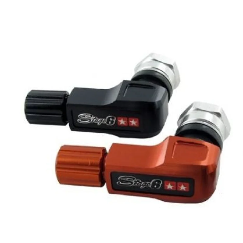 Stage6 billet CNC valve stems 90 Black
