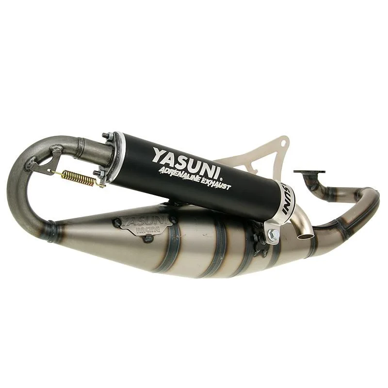Yasuni R Exhaust Horizontal Minarelli ’02-’11 Zuma Bugeye (NEW COLORS!) Black