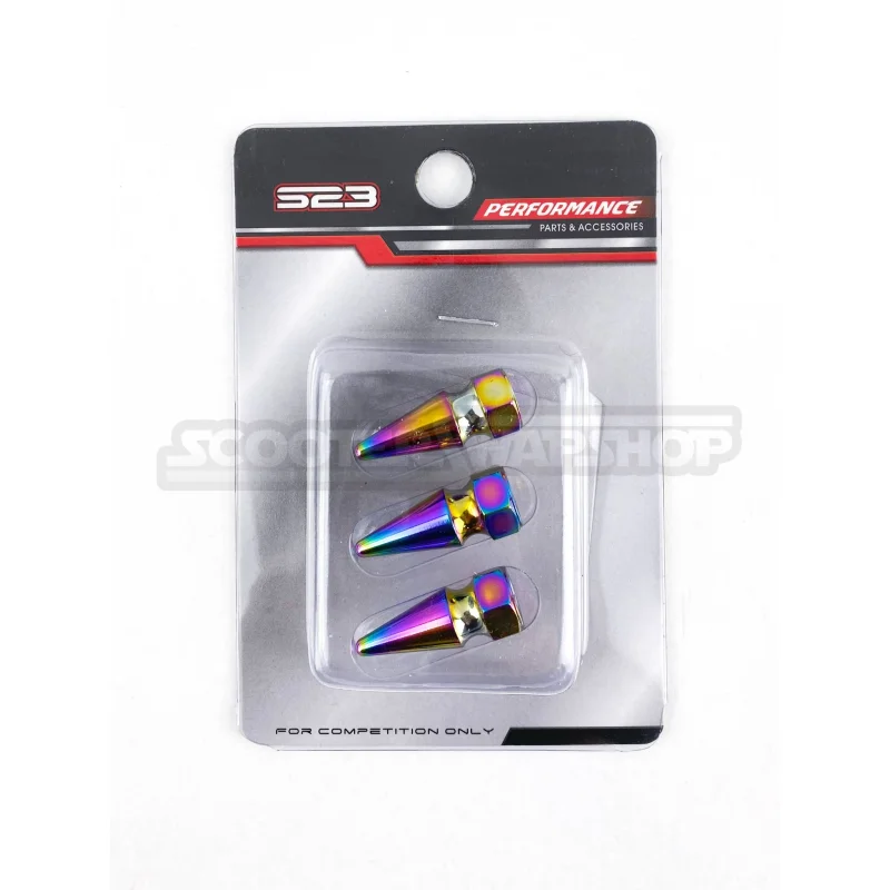 S23 Titanium Plated M8 Spike Nuts