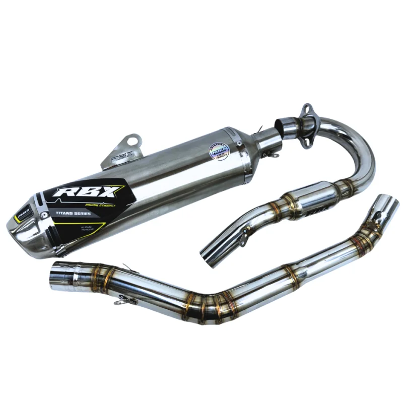 XR150L Full Stainless Exhaust System V3 POLISHED Polished Stainless Steel