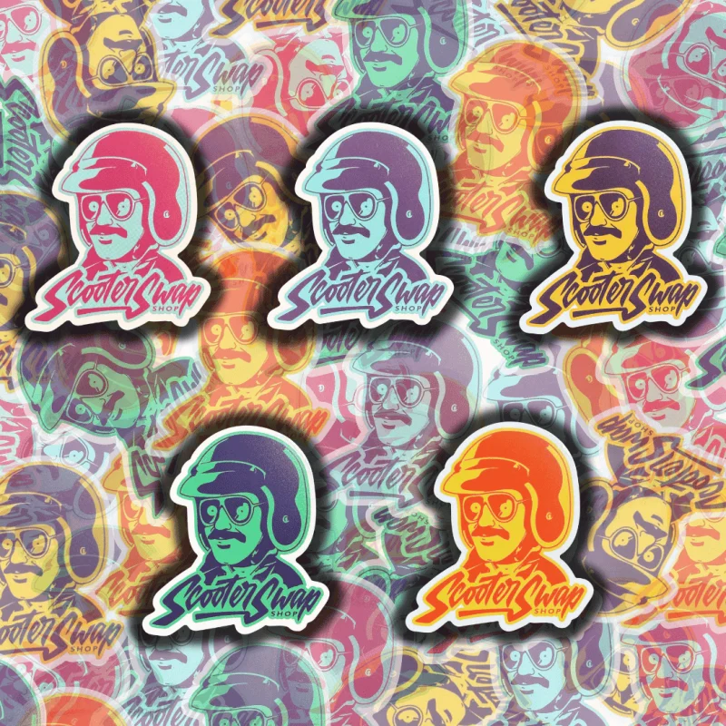 Swap Shop Stickers (many colors!) 1) Blue