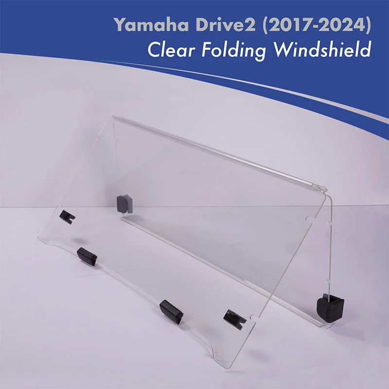Yamaha Drive2 (2017-2024) Clear Folding Windshield
