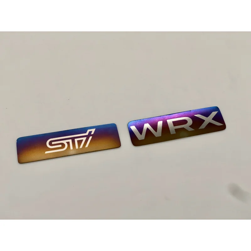 Subaru Titanium Rear Badge Gradient